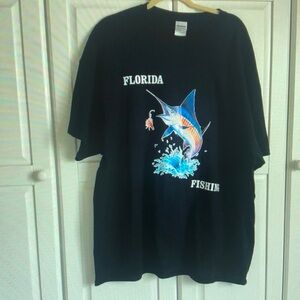 Florida Fishing Black T-Shirt